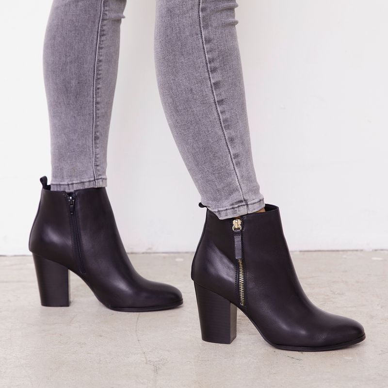 Boots Botas De Mujer Marca Aldo Noemieflex Botín Mujer Cuero Negro
