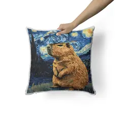 CREANGO - COJIN DECORATIVO CAPIBARA NOCHE ESTRELLADA