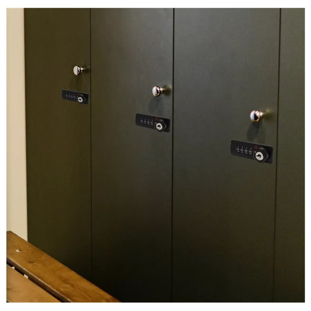 GENERICO - Cerradura Para Mueble Lockers Casilleros Con Clave Y Llave Maestra