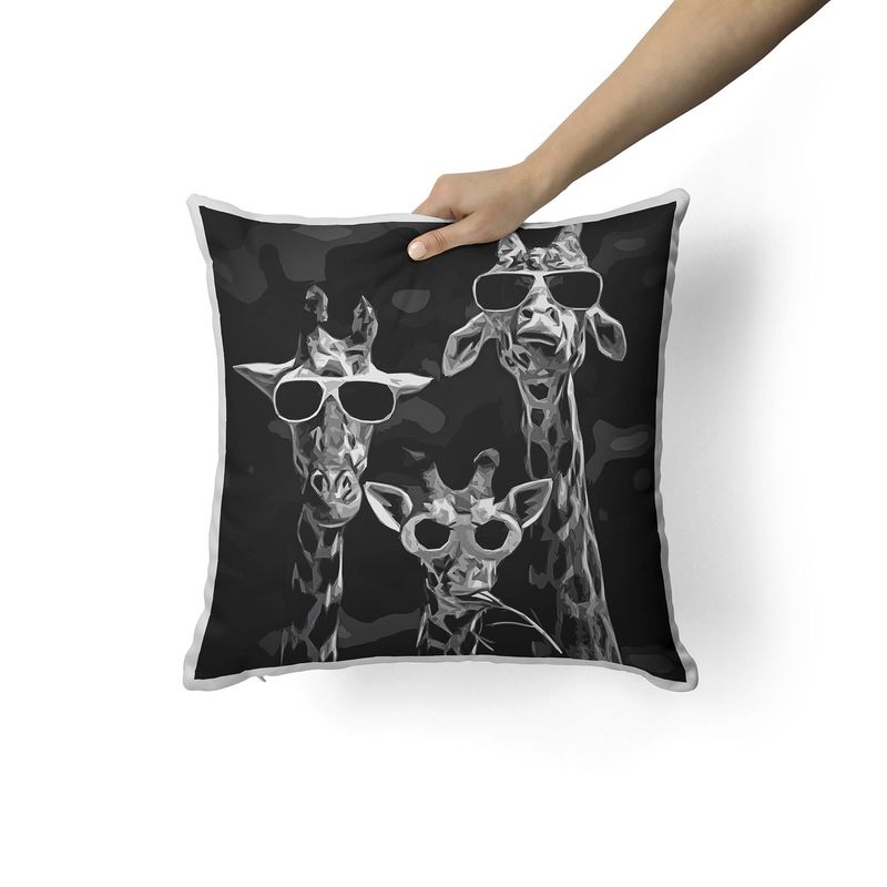 CREANGO - COJIN DECORATIVO GIRAFAS CON ANTEOJOS