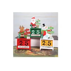 GENERICO - Calendario Adorno De Navidad Reofrey De Madera Cea
