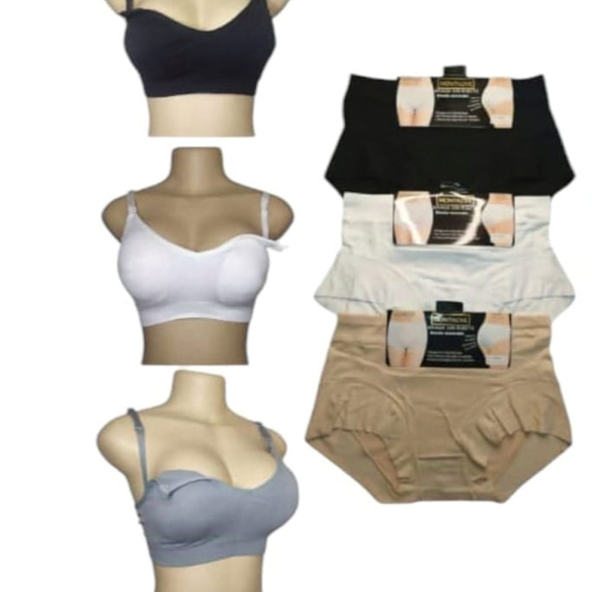 FASHIONS - Pack lactancia sostenes calzones maternales