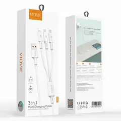 GENERICO - Cable De Carga Rapida 2.4 A Tipo C / Micro / Lighting