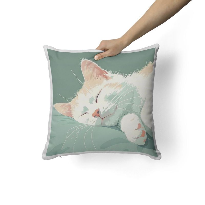 CREANGO - COJIN DECORATIVO GATO DURMIENDO