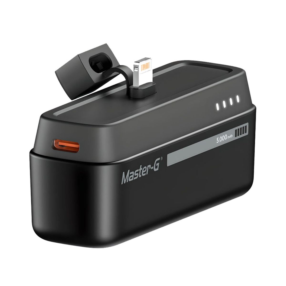 MASTER G - Power Bank Bateria Externa 5000 Mah Pocket Para iPhone