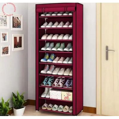 Imagen 2 del producto Zapatero Organizador De Zapatos 9 Pisos Armable Burdeo