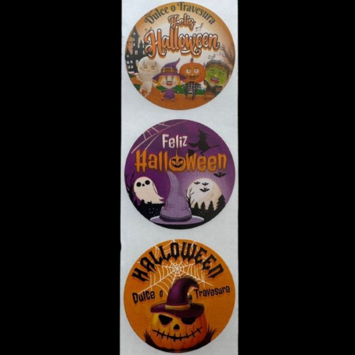 GENERICO - Sticker Halloween A 100 unidades 38mm