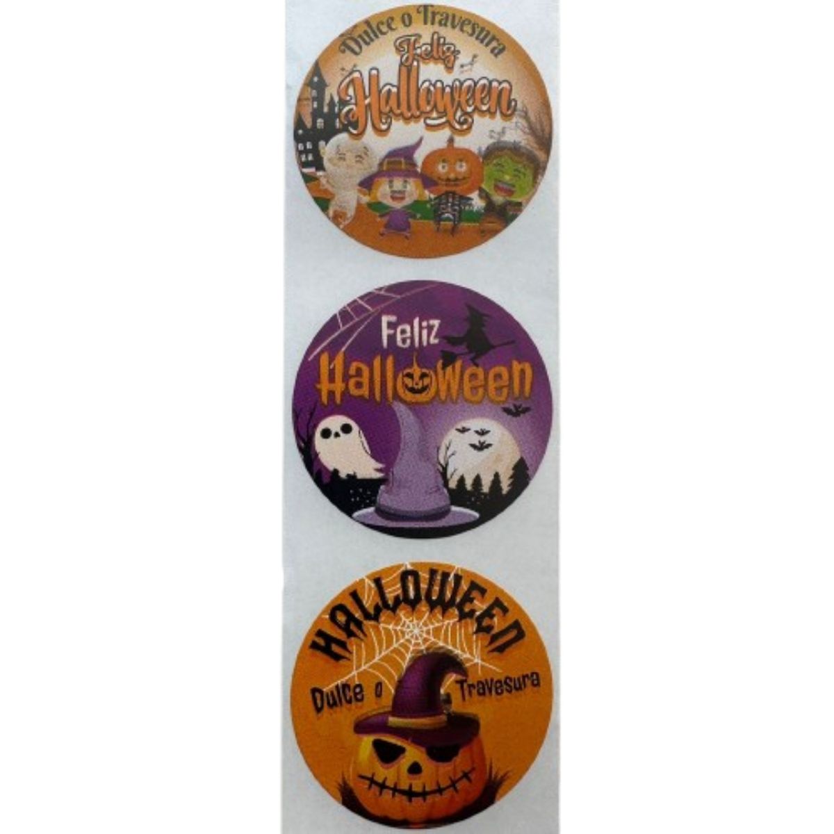 GENERICO - Sticker Halloween A 100 unidades 38mm