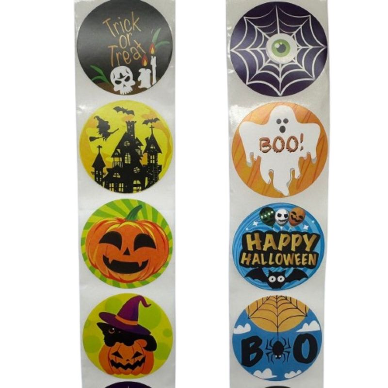 GENERICO - Sticker Halloween A 100 unidades 38mm