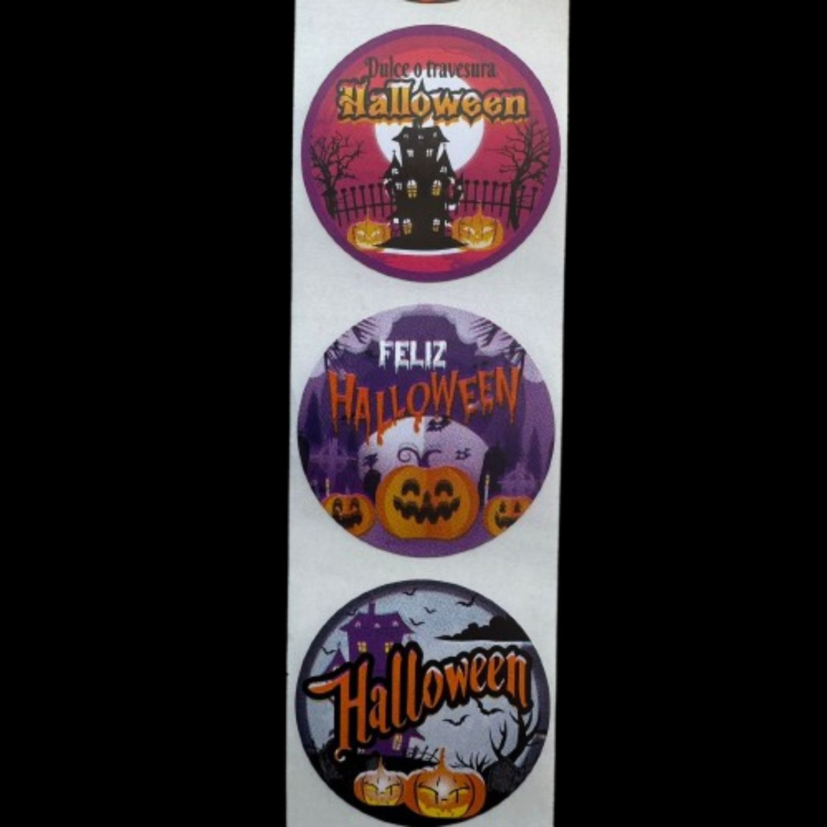 GENERICO - Sticker Halloween A 100 unidades 38mm