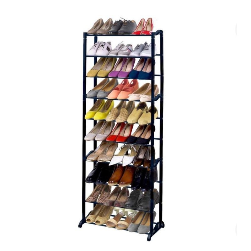 GENERICO - Zapateros Rack Colgante Organizador Estante Zapatos 30 Pares Negro