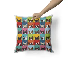 CREANGO - COJIN DECORATIVO COLLAGE PERRO ARTE POP