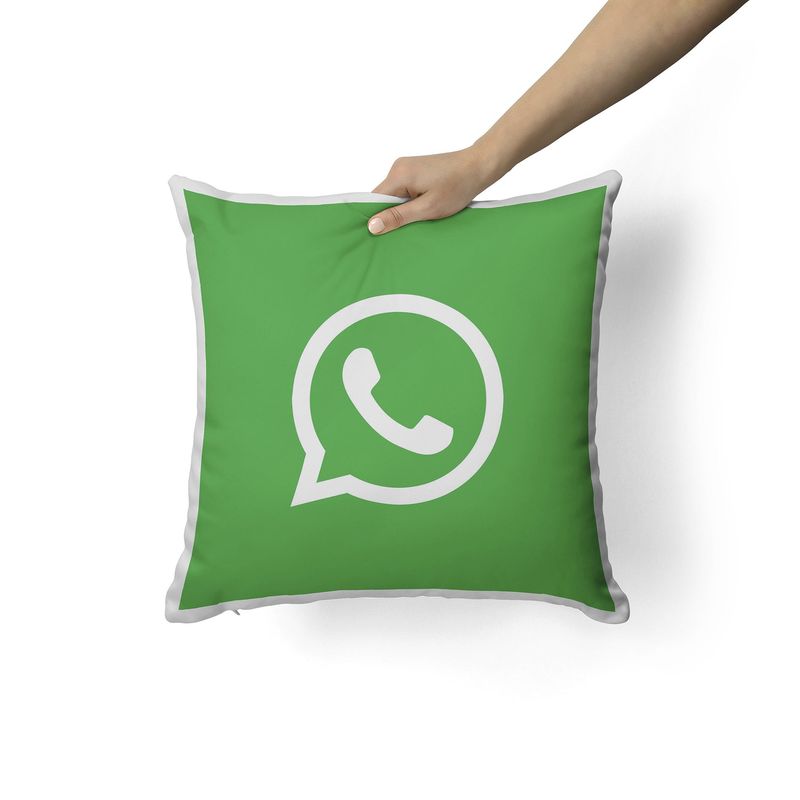 CREANGO - COJIN DECORATIVO WHATSAPP ICONO