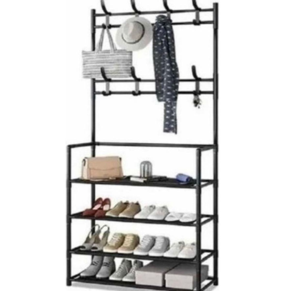 GENERICO - Zapatero Colgador Organizador De Zapatos Armario Perchero Negro
