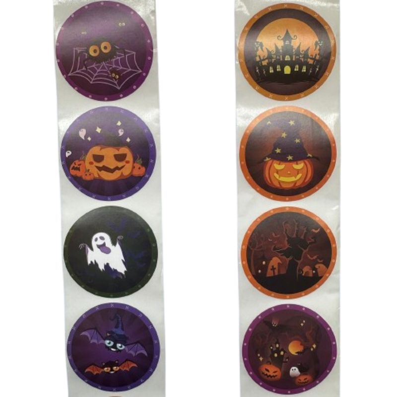 GENERICO - Sticker Halloween B 100 unidades 38mm