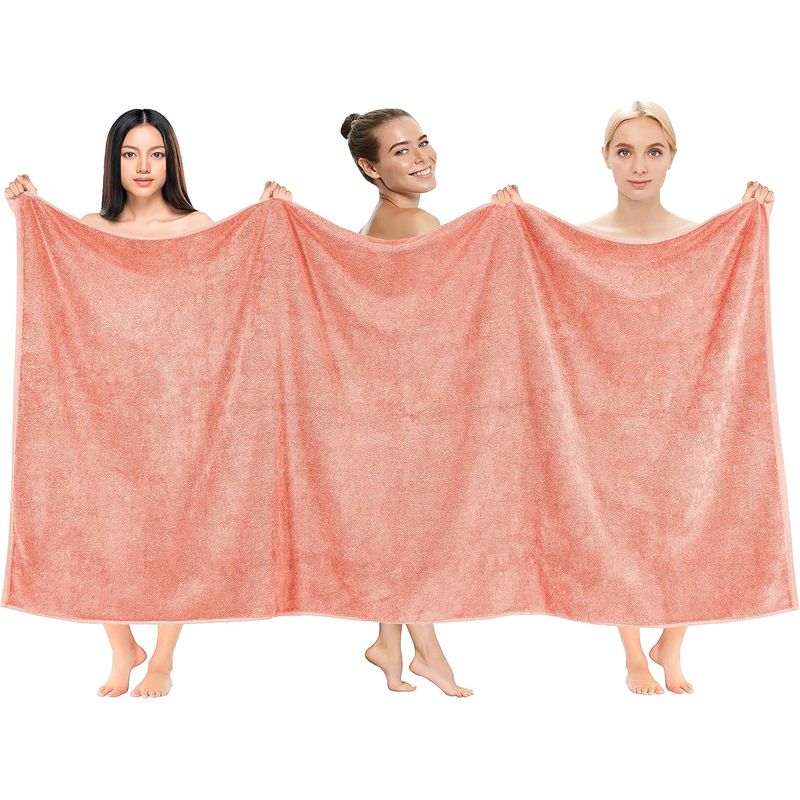 AMERICAN SOFT LINEN - Toallon Premium de Baño Bekos 101x202 cm Coral
