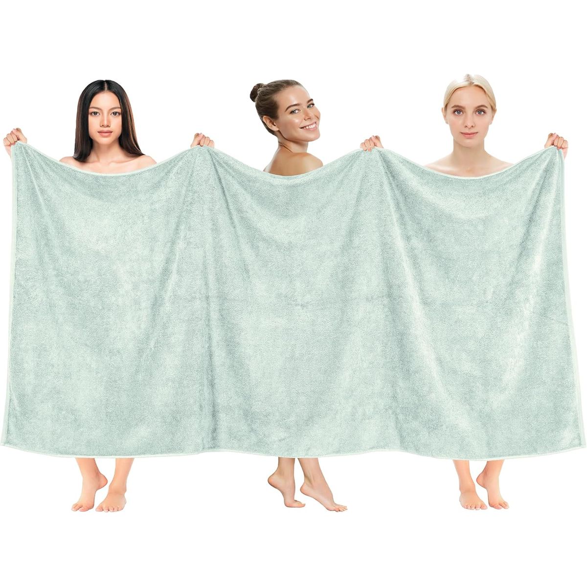 AMERICAN SOFT LINEN - Toallon Premium de Baño Bekos 101x202 cm Mint
