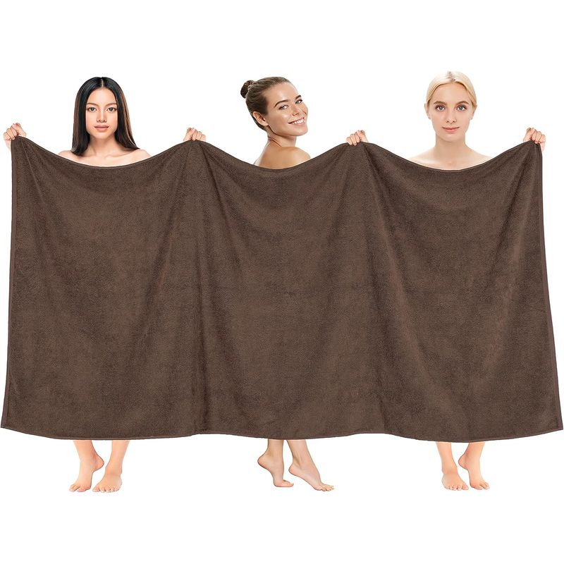 AMERICAN SOFT LINEN - Toallon Premium de Baño Bekos 101x202 cm Cafe