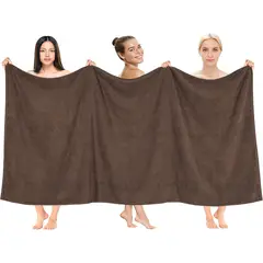 AMERICAN SOFT LINEN - Toallon Premium de Baño Bekos 101x202 cm Cafe