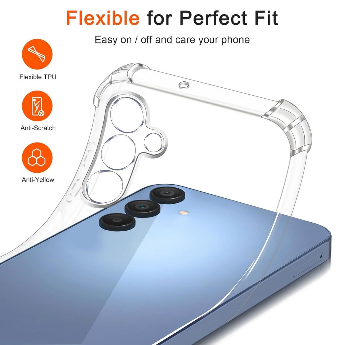 GENERICO - Carcasa Transparente Reforzada Para Samsung A16