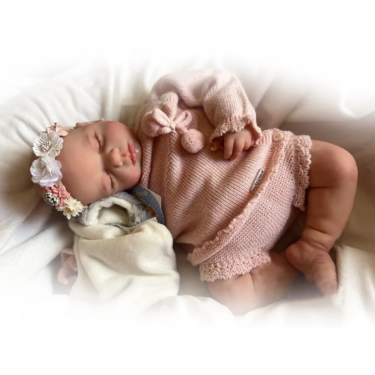 LIANYUN - Muñeca bebe reborn vinilo de silicona juguetes para 48CM