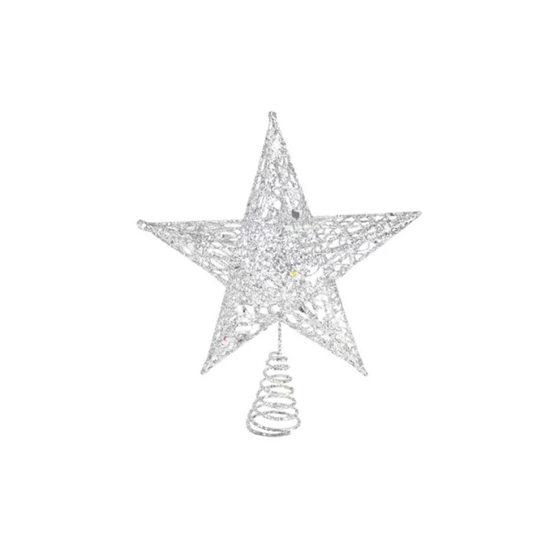 GENERICO - Adorno De Estrella Para Arbol De Navidad Decoración Navidad Plata