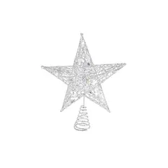 GENERICO - Adorno De Estrella Para Arbol De Navidad Decoración Navidad Plata
