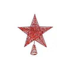 GENERICO - Adorno De Estrella Para Arbol De Navidad Decoración Navidad Roja