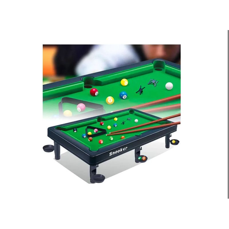GENERICO - Mini Mesa De Pool Mesa De Billar Niños Juguete Juego Verde