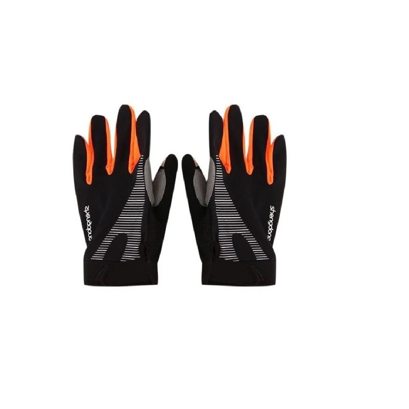 GENERICO - Guante Bicicleta Deportivo Antideslizante Naranja