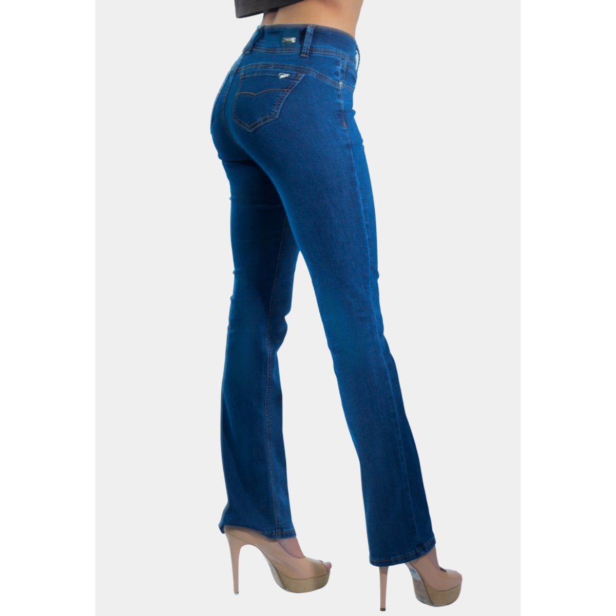 TENTATION - Jeans Recto Clasico Azul Tentation