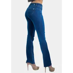 TENTATION - Jeans Recto Clasico Azul