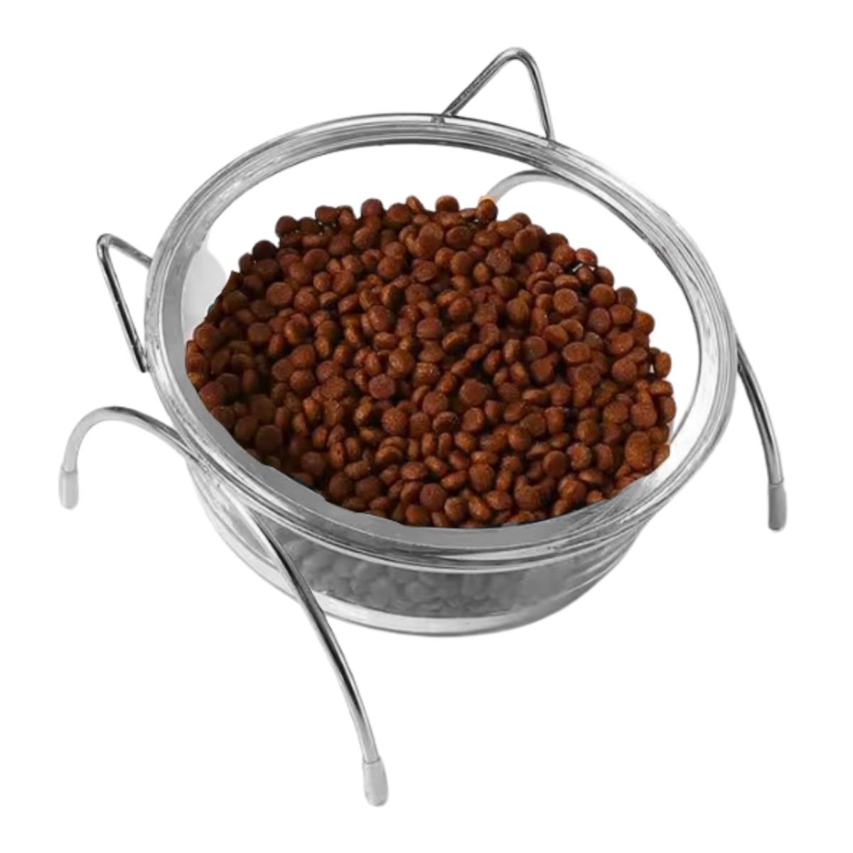 LERNEN - Comedero Bebedero Bowl Simple Para Gatos Y Mascotas