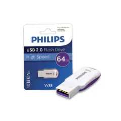 PHILIPS - Pendrive USB 2.0 Wee 64 GB FM64FD110B
