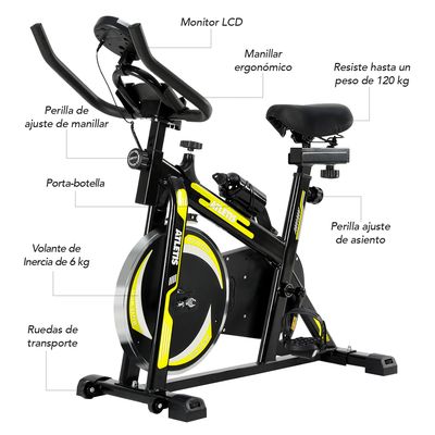 Imagen 2 del producto Bicicleta Spinning K300 6kg Amarillo