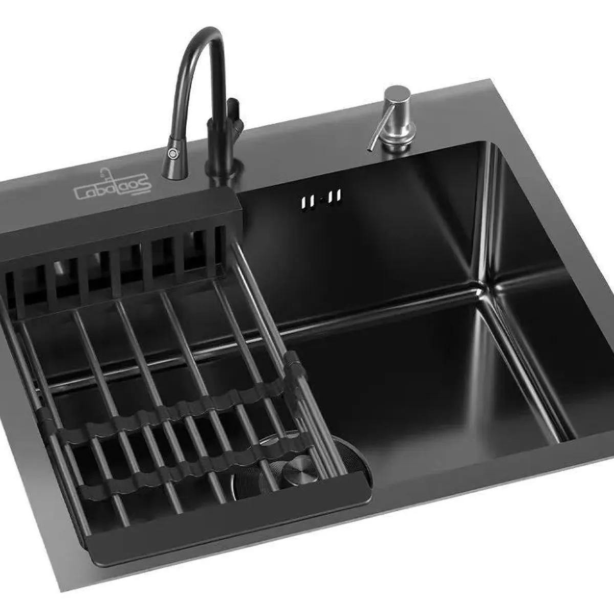 LABALAOS - Lavaplatos De Cocina Empotrable 55x45cm Con Accesorios