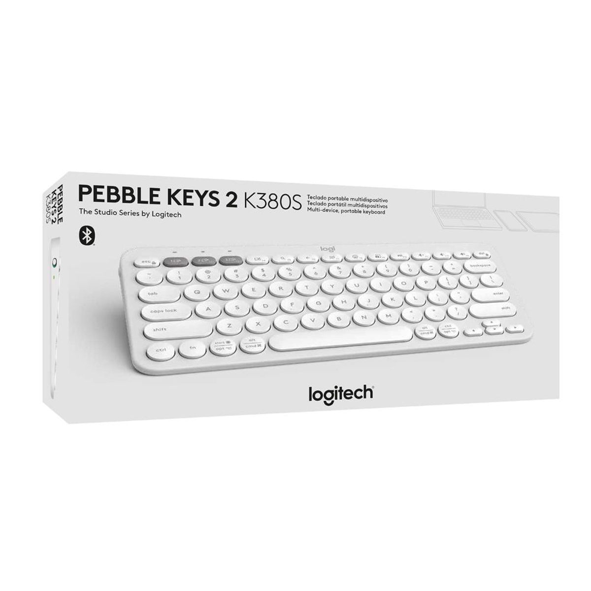 LOGITECH - TECLADO PEBBLE 2 K380 BLANCO