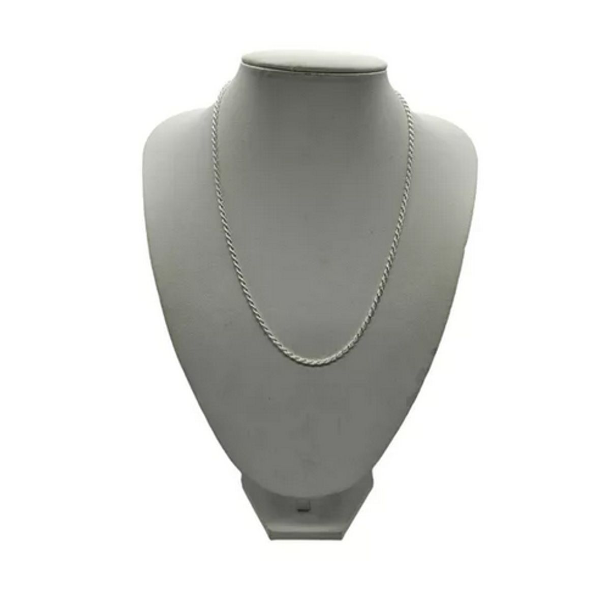 GENERICO - Collar Turbillon Delgado 50 Cm Plata Italiana 925 - Cadena Hombre