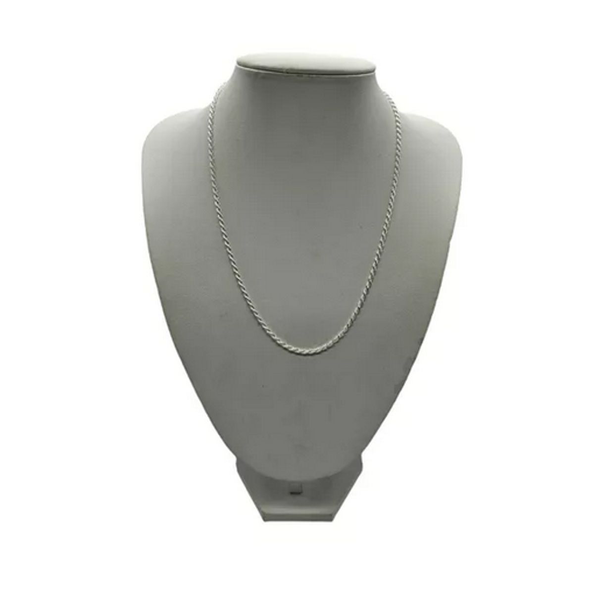 GENERICO - Collar Turbillon Delgado 50 Cm Plata Italiana 925 - Cadena Hombre