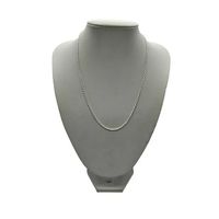 Collar Turbillon Delgado 50 Cm Plata Italiana 925 - Cadena Hombre