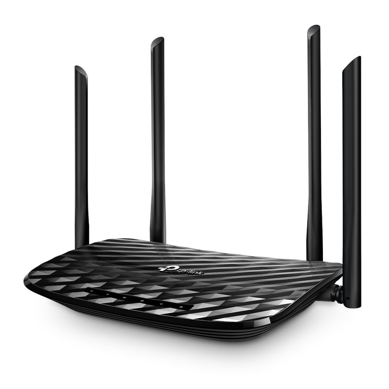 TP LINK - Router TP-Link ArcherC6 Inalámbrico AC1200 MU-MIMO Gigabit - Negro