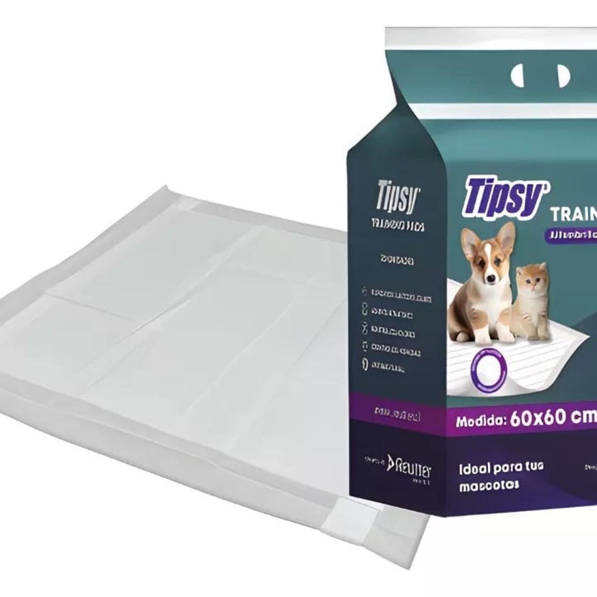 GENERICO - Sabanilla Alfombra Entrenamiento Para Mascota 60x60cm 30 Uni