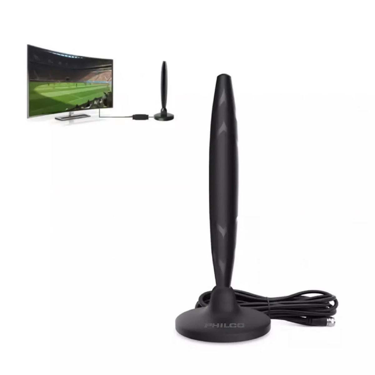 GENERICO - Antena Hd Tv Digital Abierta Tvd Interior Coaxial DCM1309