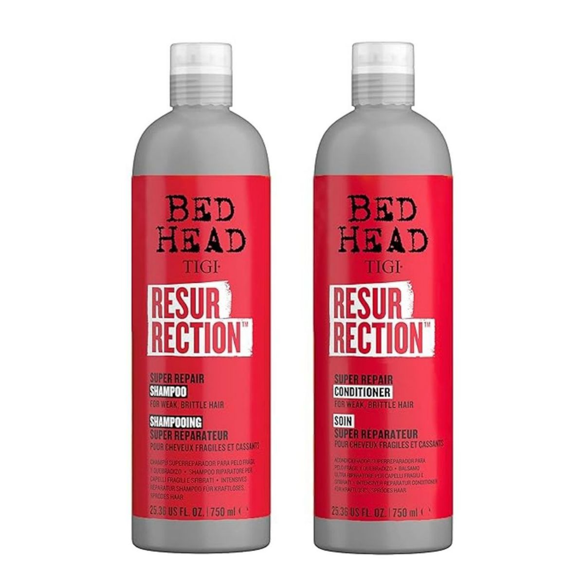 TIGI - Pack Shampoo Y Acondicionador Resurrection Tigi Bed Head 750ml.-
