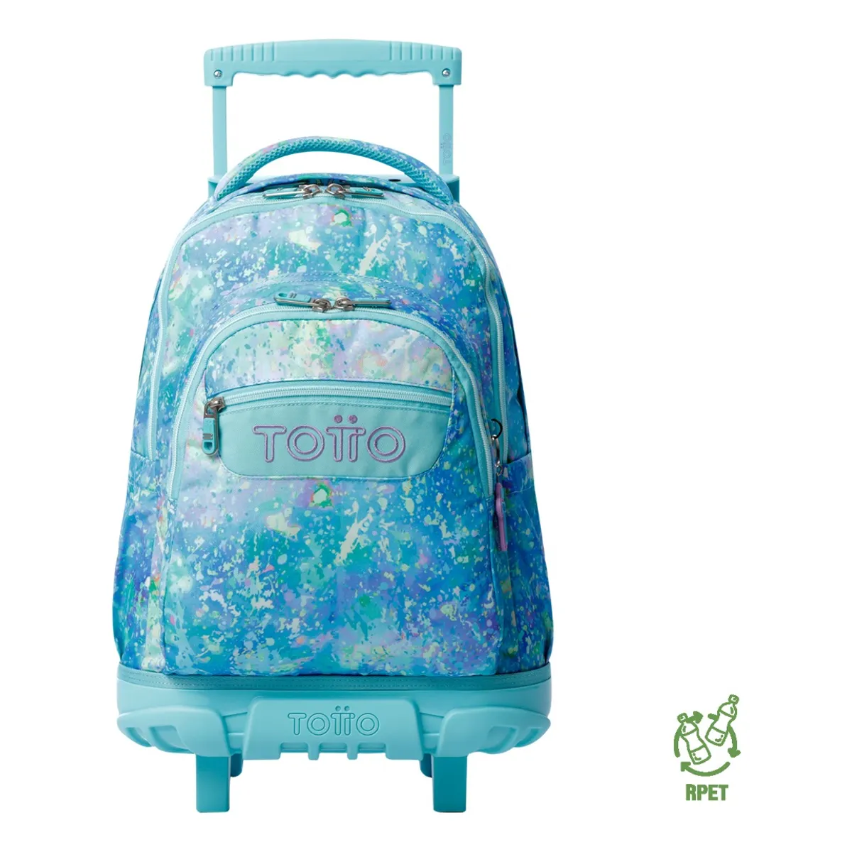 TOTTO - Mochila Escolar Totto Rpet Impermeable con Ruedas Niña 26L