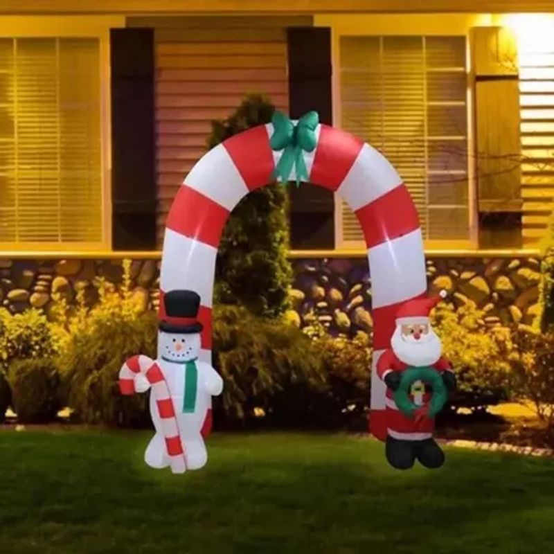 GENERICO - Arco Inflable De Navidad Con Santa