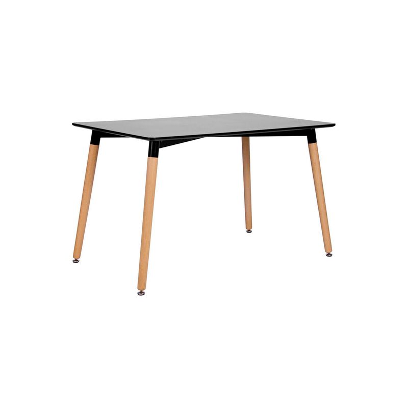EMPOLI - Mesa Comedor Rectangular Eames Empoli Patas de Madera Negra