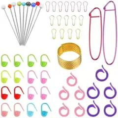 GENERICO - Kit De Agujas Y Accesorios Para Tejer A Crochet 100 Piezas