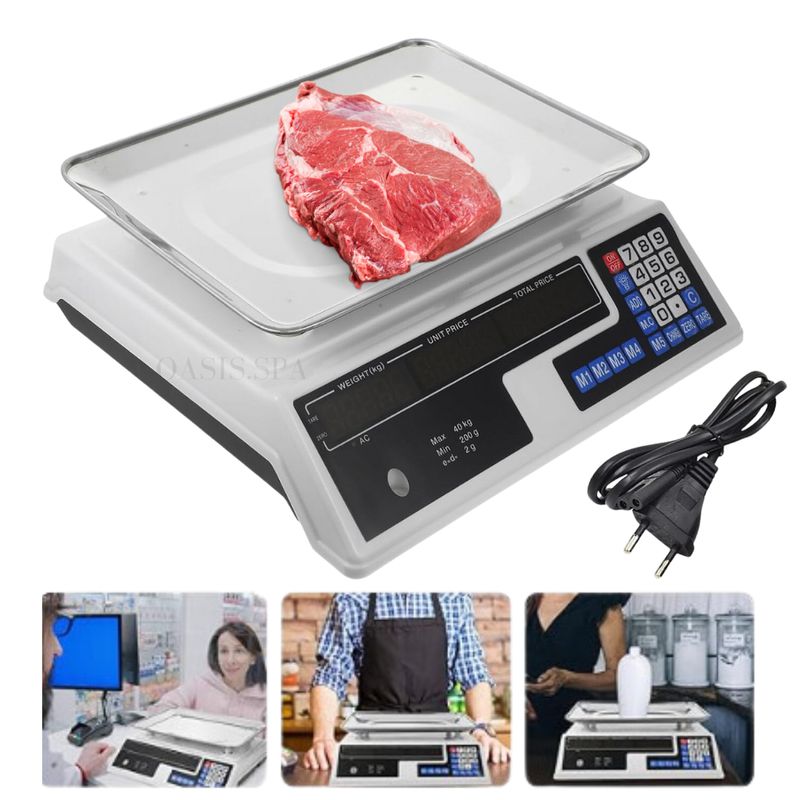 GENERICO - Balanza Pesa Digital 40kg Con Bandeja