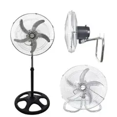 ANGELES DEL HOGAR - Ventilador De 5 Aspas Metálica Pedestal Pared Y Mesa